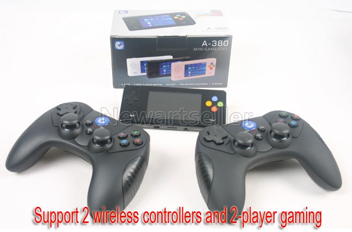 Dingoo a380 Handheld + 2 wireless controllers A320+  