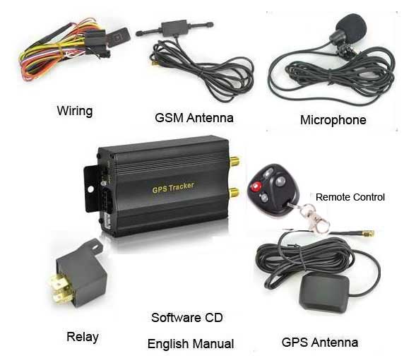 GPS/GSM/GPRS Vehicle Car Tracker System TK103B +Remote Conctrol  